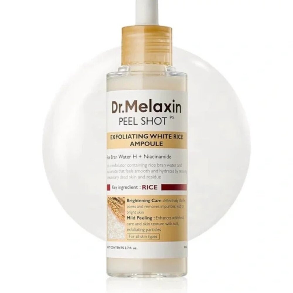 Dr. Melaxin Rice Peel Shot + Facial Scrubber